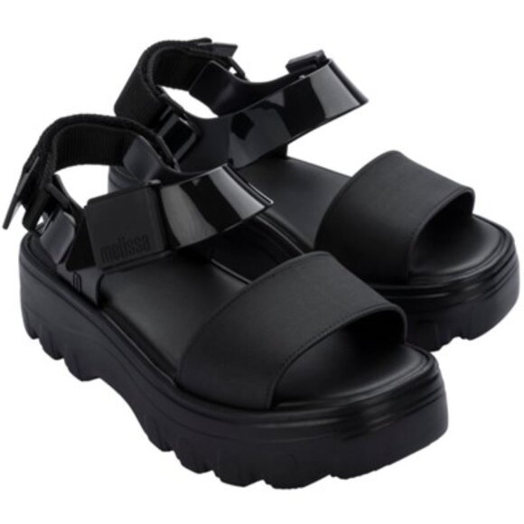 Melissa - Womens Kick Off Sandal Ad Platform, size 7 US womens, color black. - Picture 1 of 6